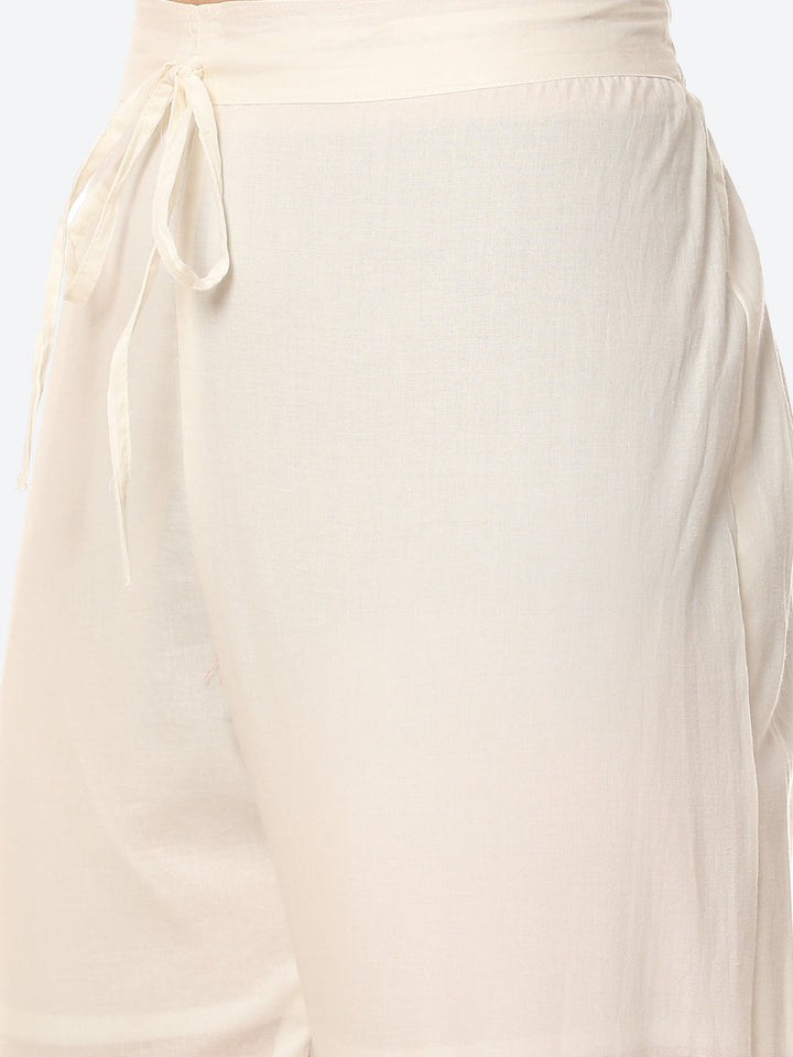 Neck Patti Cotton Kurta With Pant