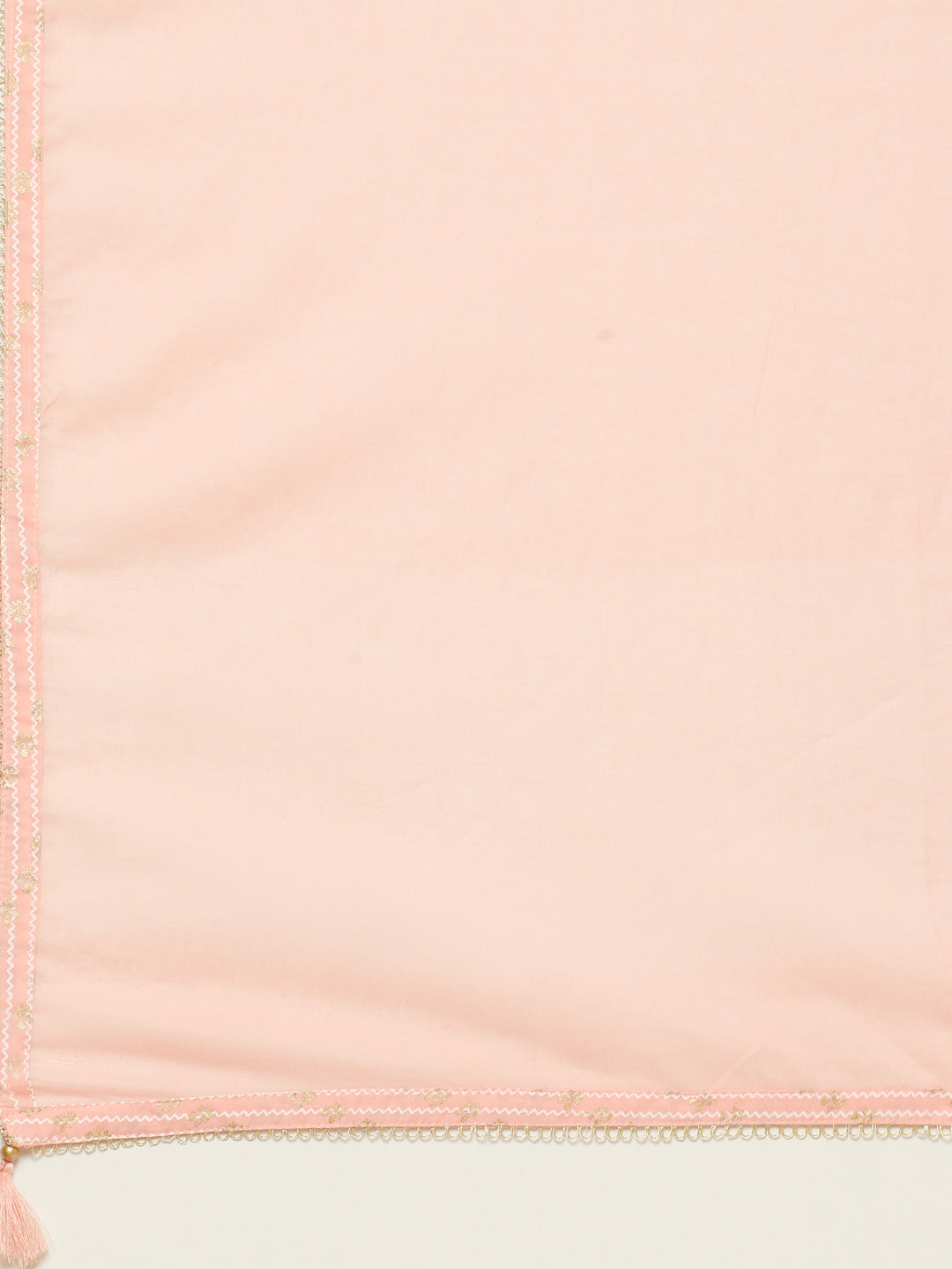 Gota Work Cotton Kurta With Pant &amp; Dupatta