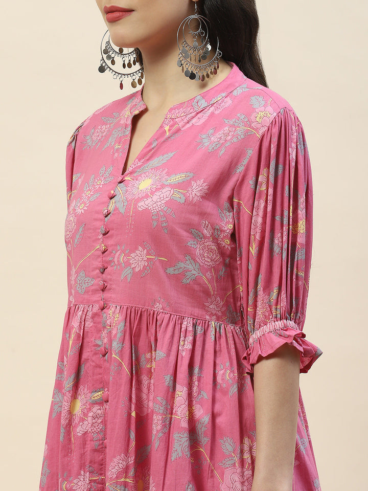 Printed Cotton Anarkali Kurta