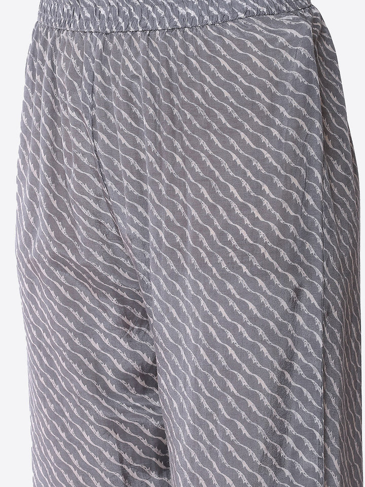 Printed Muslin Kurta With Pant
