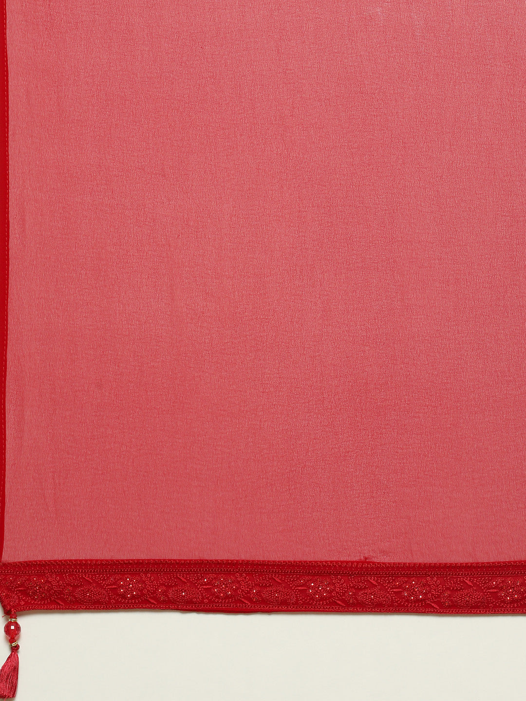 Resham Booti Georgette Kurta With Palazzo &amp; Dupatta