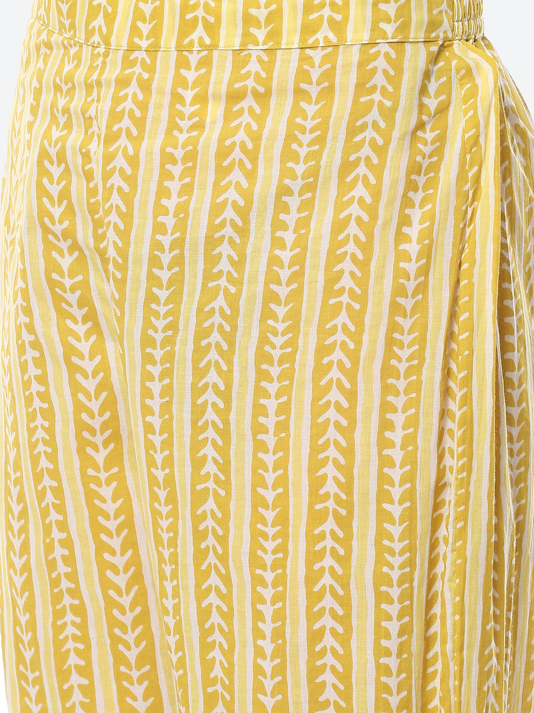 Zari Neck Embroidered Cotton Kurta With Pant
