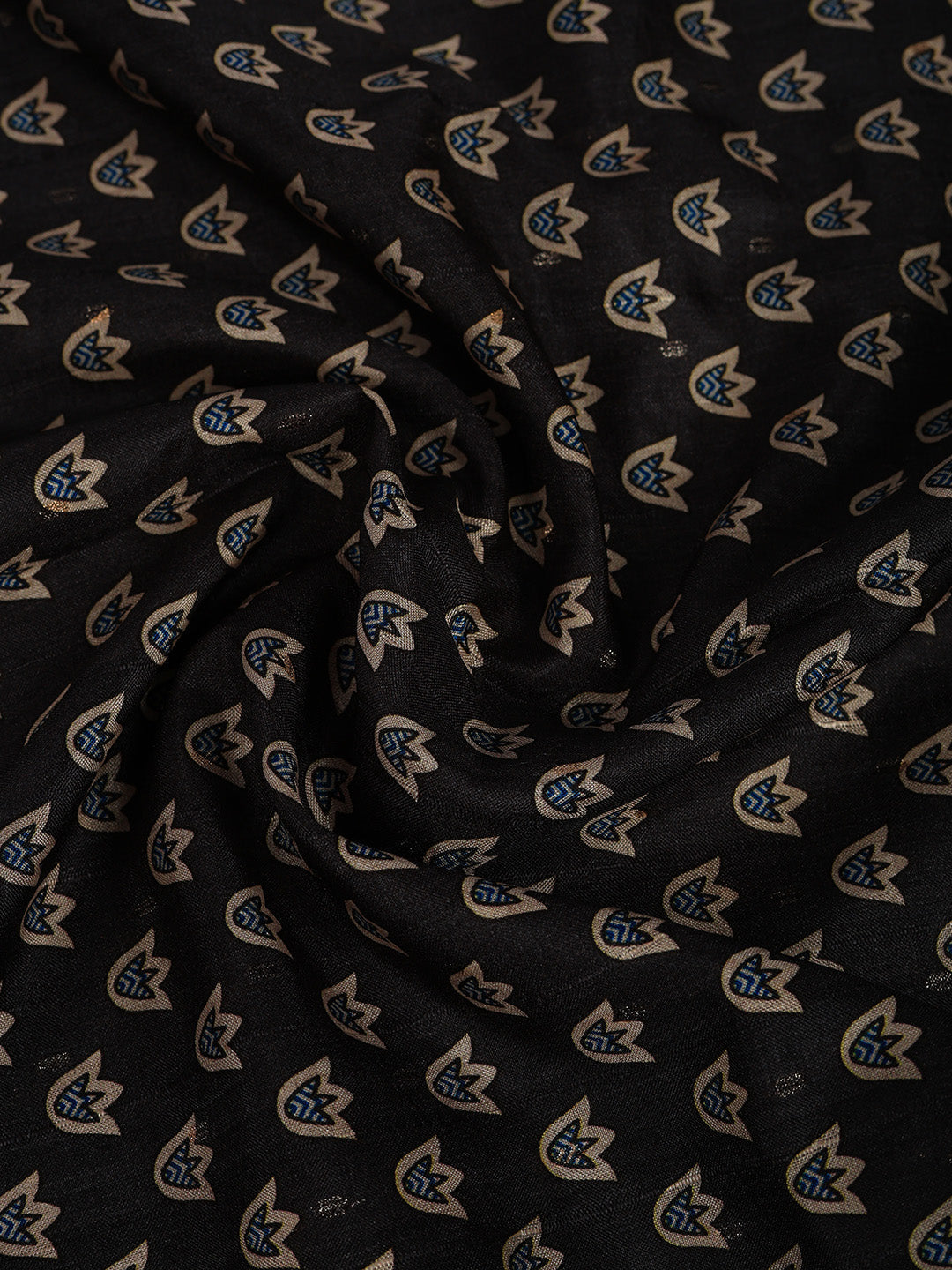 Printed Tussar Silk Saree