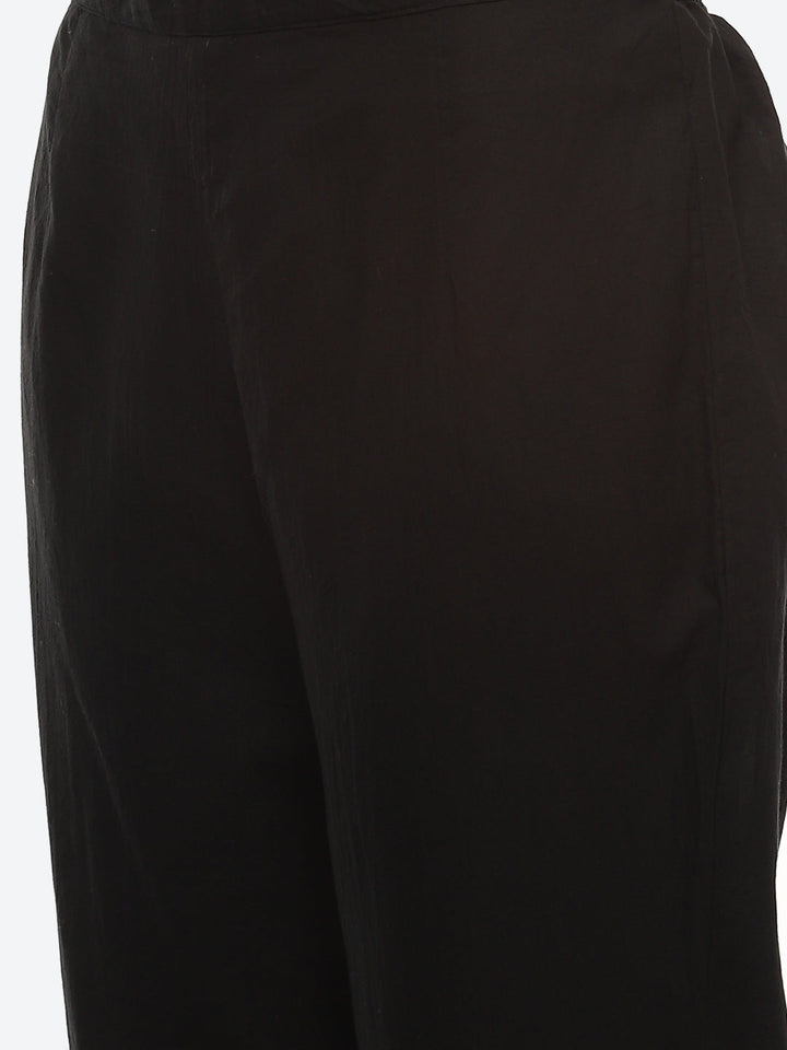 Thread Embroidered Cotton Kurta With Pant