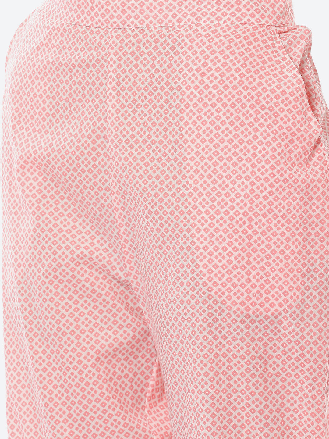 Resham Neck Booti Cotton Kurta With Pant &amp; Cotton Dupatta