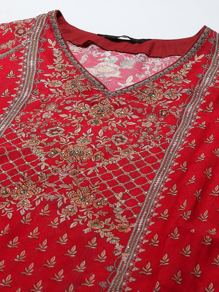 Digital Print Georgette Kaftan Kurta