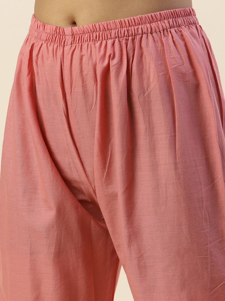 Printed Cotton Kurta With Pants