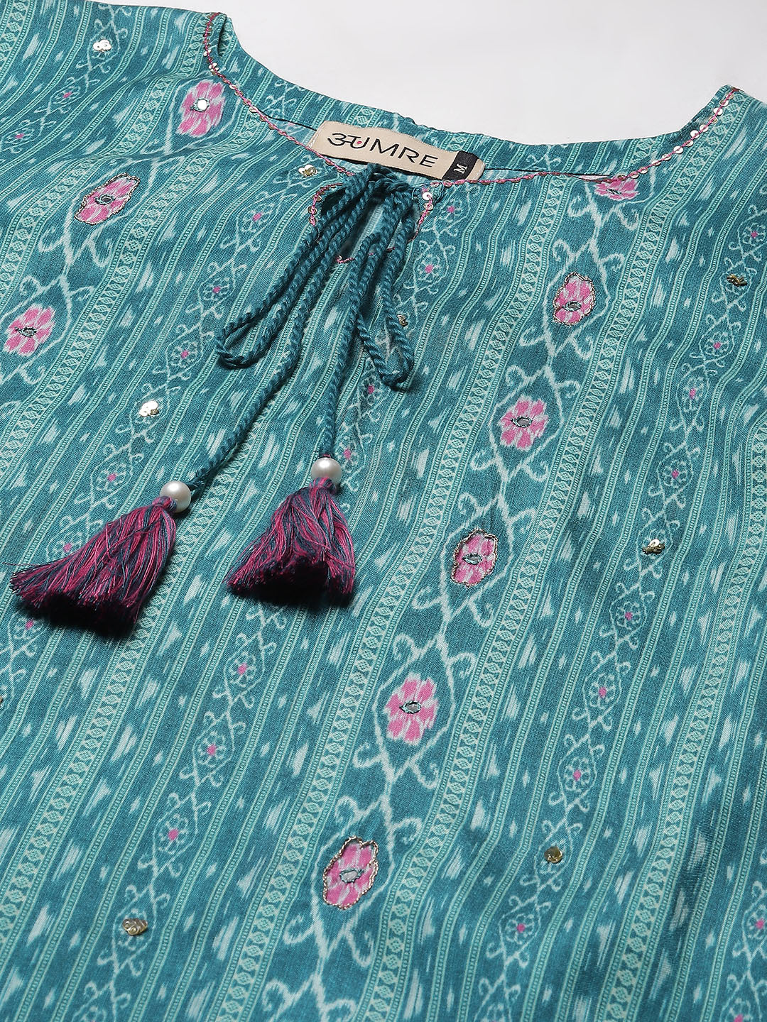 Printed Muslin Kurti With Pants