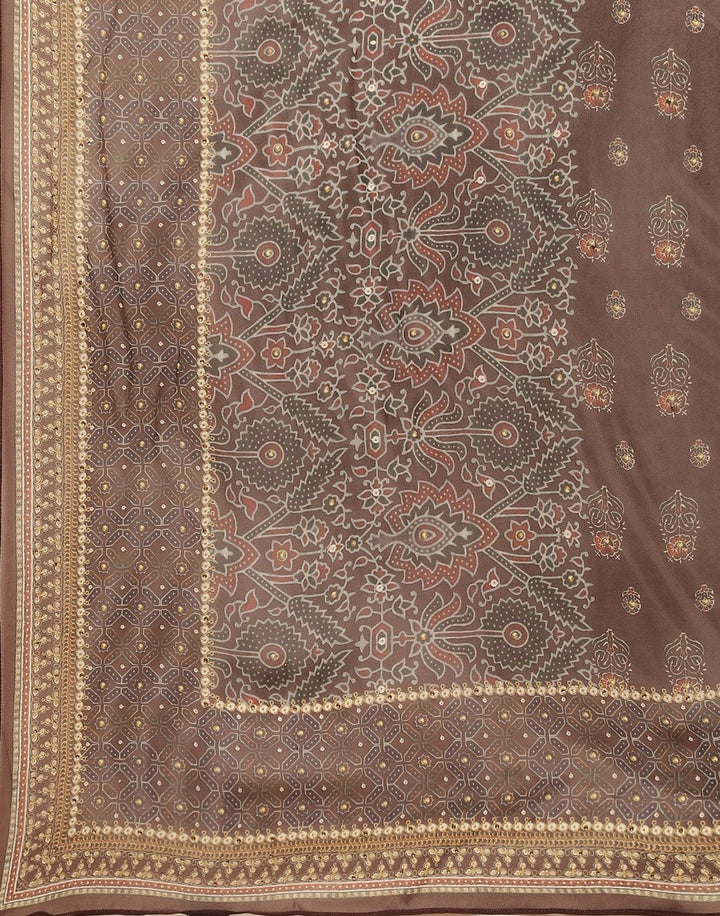 Digital Printed Crepe Salwar Kameez Stitched Suit With Georgette Dupatta