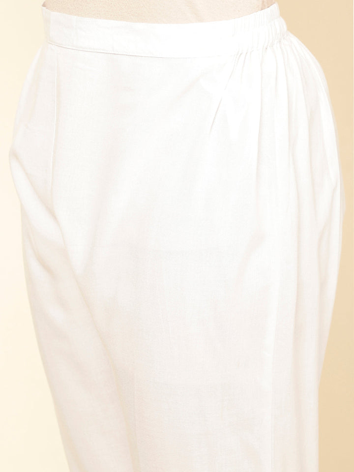 Floral Printed Cotton Kurta With Pants