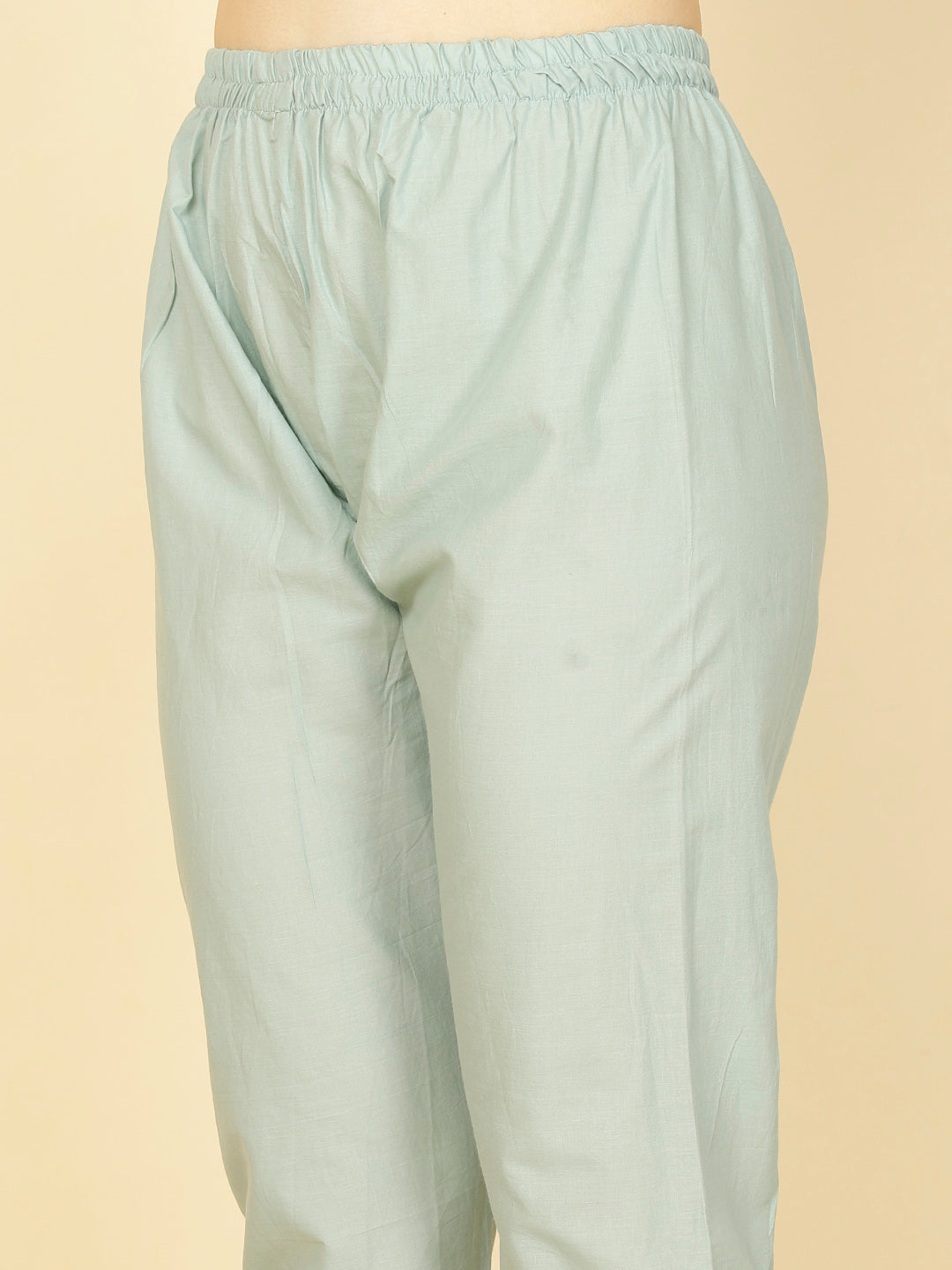 Floral Printed Chanderi Kurta With Pants &amp; Dupatta