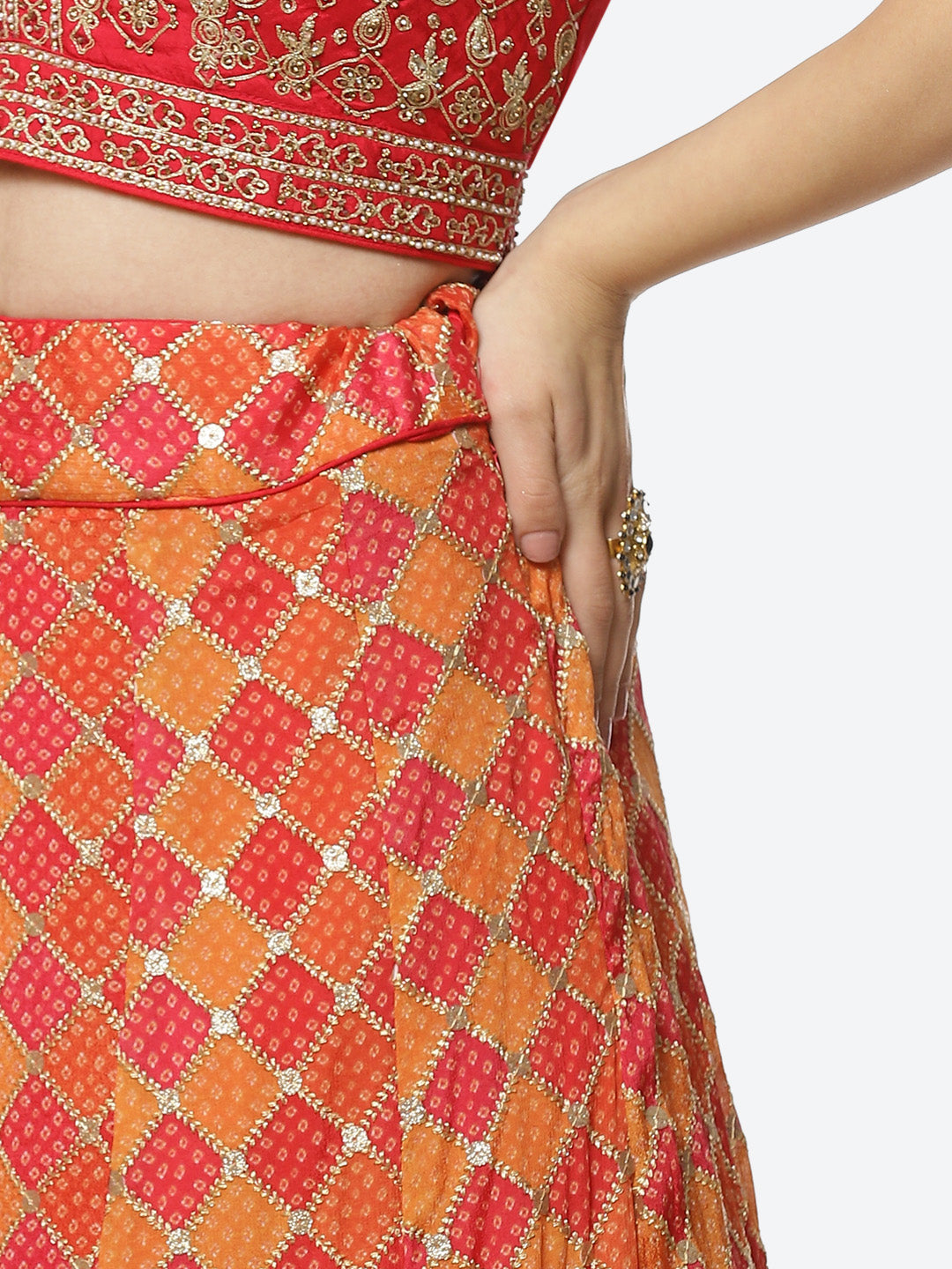 Sequence Georgette Lehenga With Choli And Net Dupatta