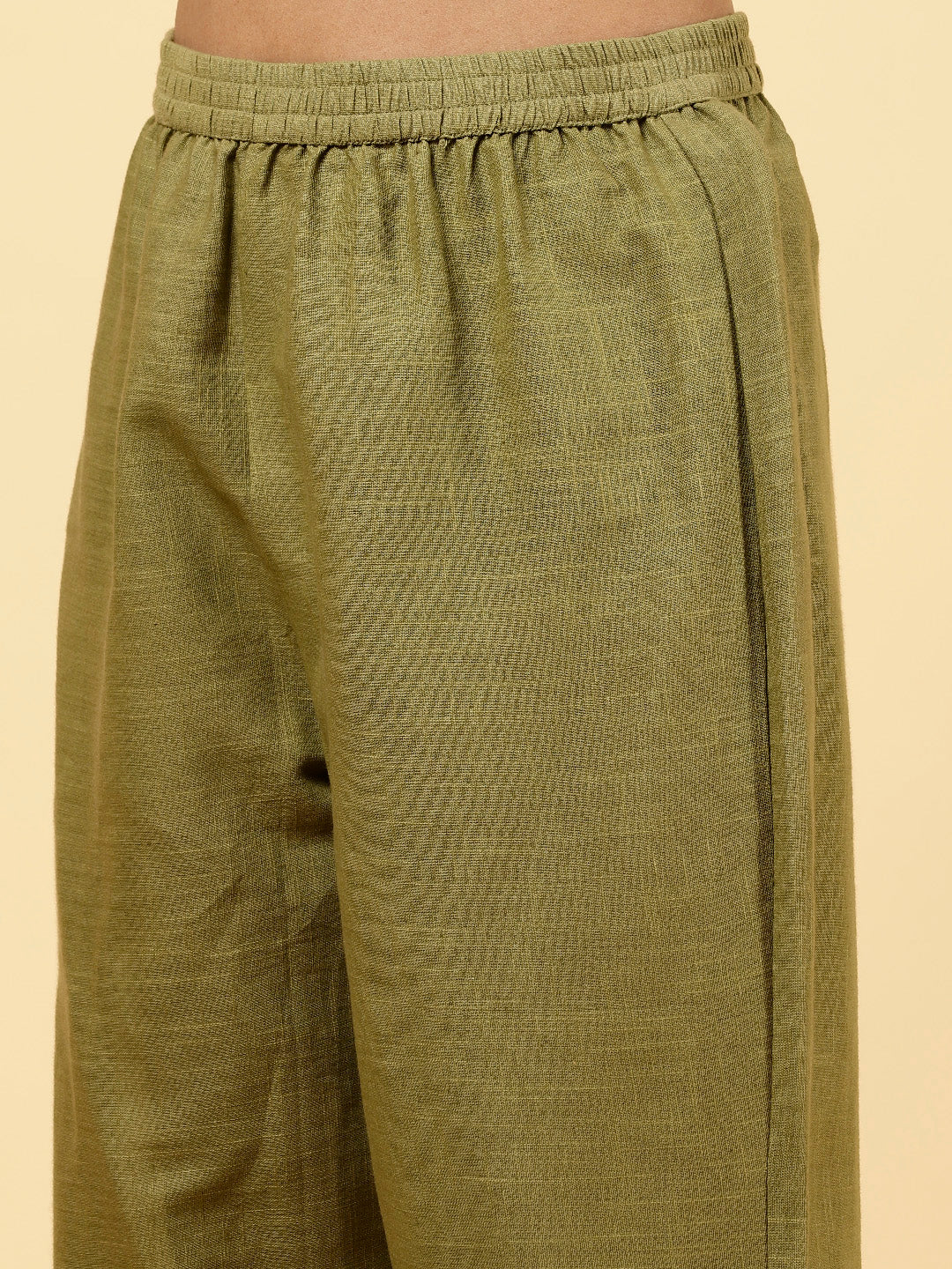 Printed Cotton Kurta With Pants