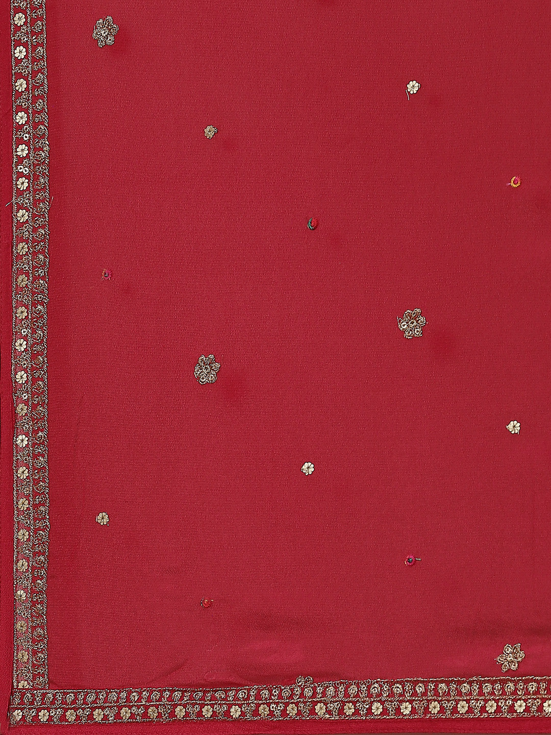 Zari Jaal Crepe Anarkali Kurta With Dupatta