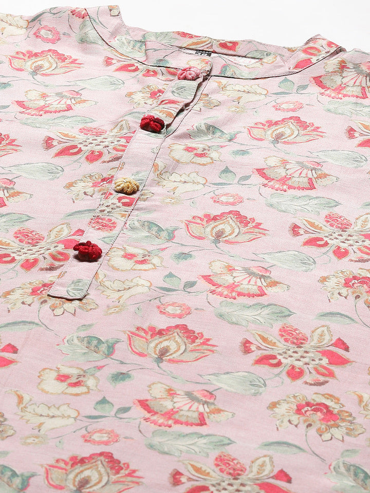 Floral Printed Cotton Kurta