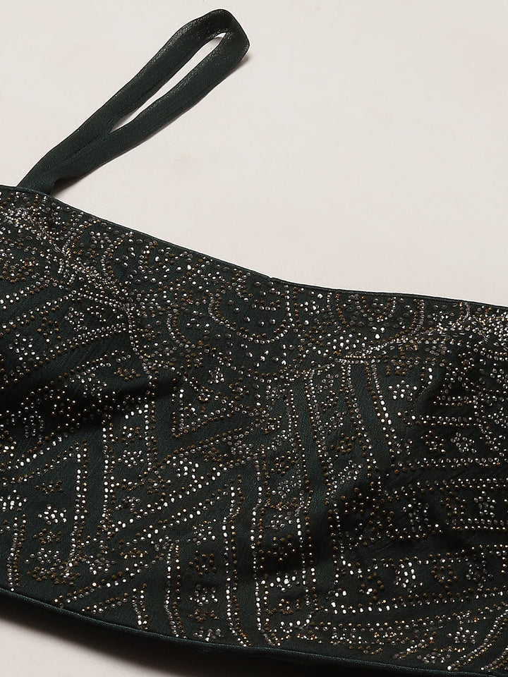 Swarovski Jaal Georgette Choli With Lehenga &amp; Cape Dupatta