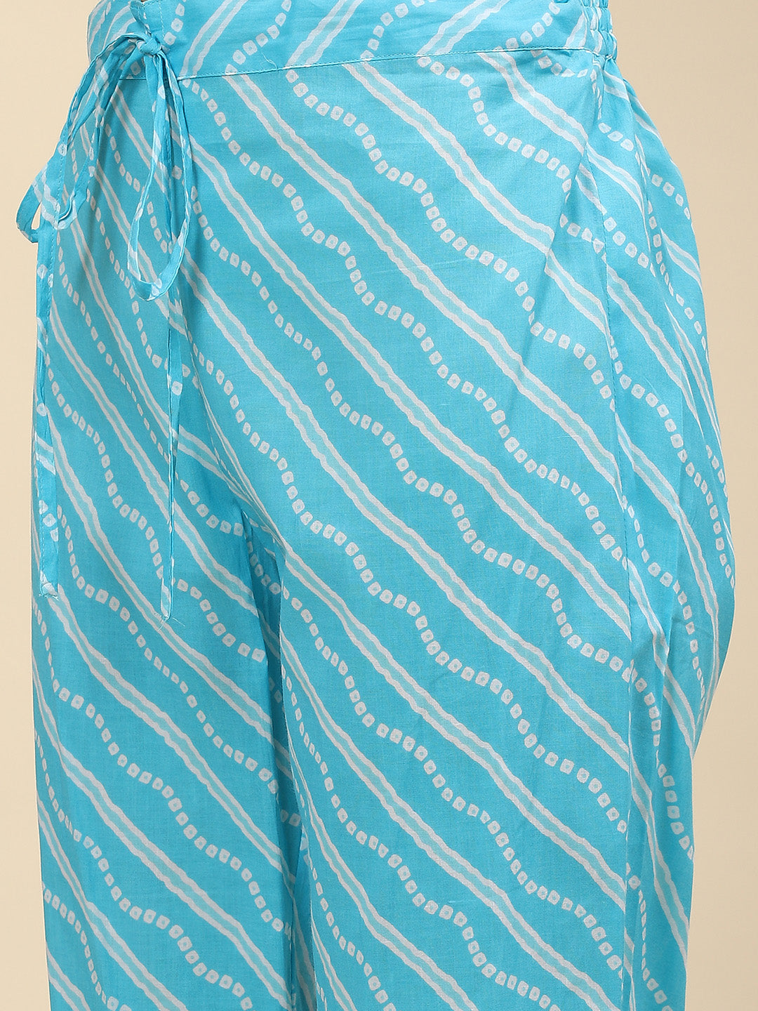 Printed Cotton kurta With Pants &amp; Jacket