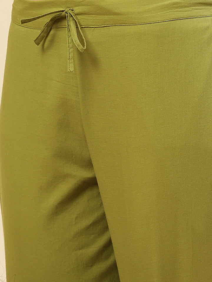 Booti Printed Chanderi Kurti With Pant