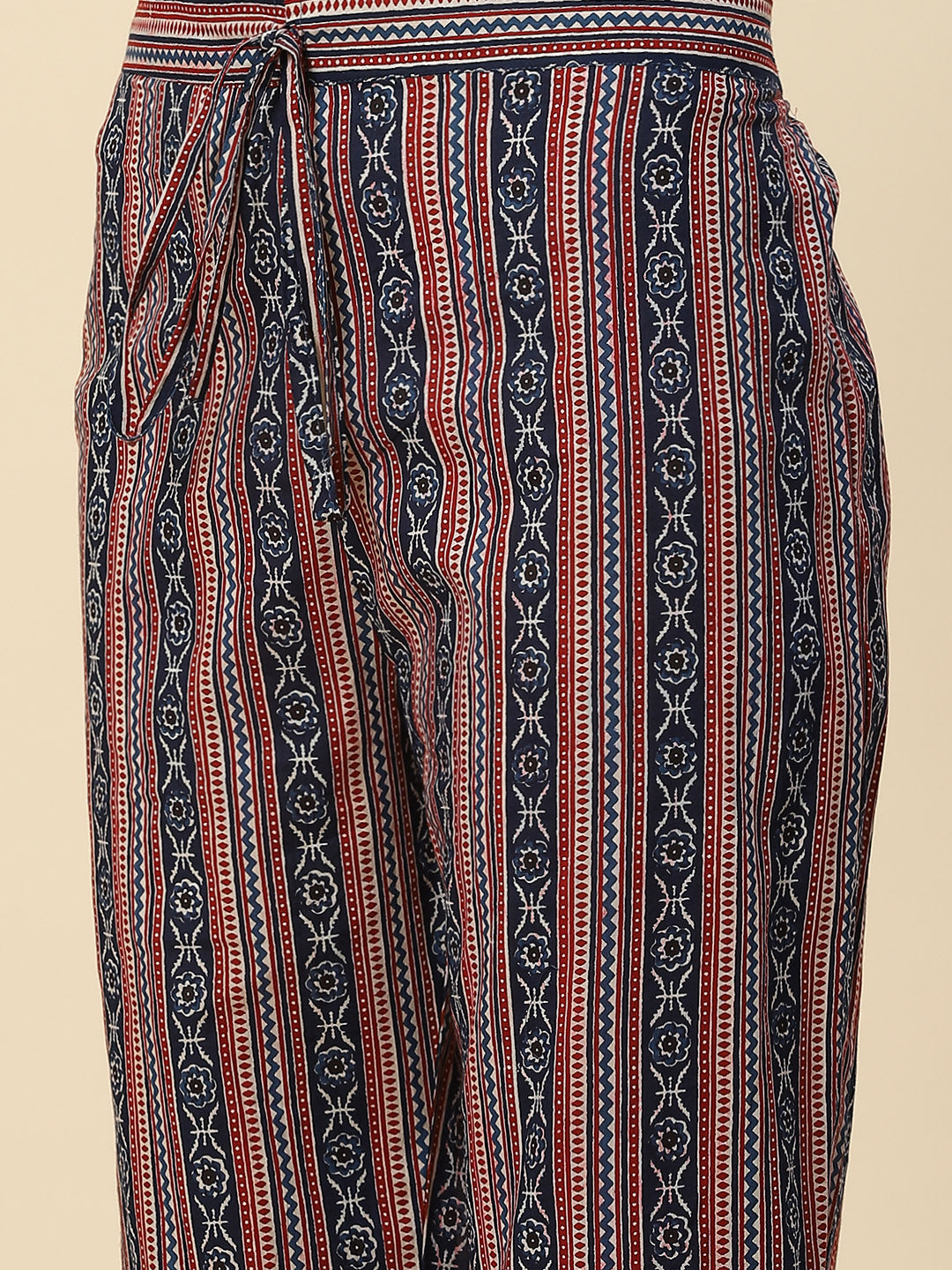 Printed Cotton Kurta With Pants