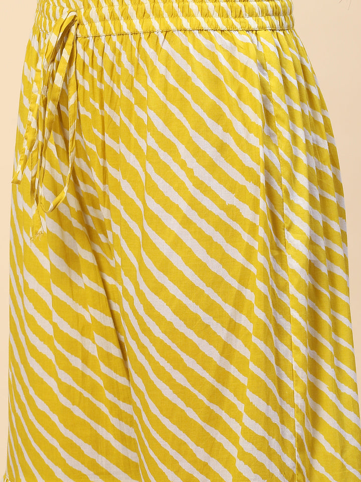 Zari Gota Work Cotton Kurta With Pants