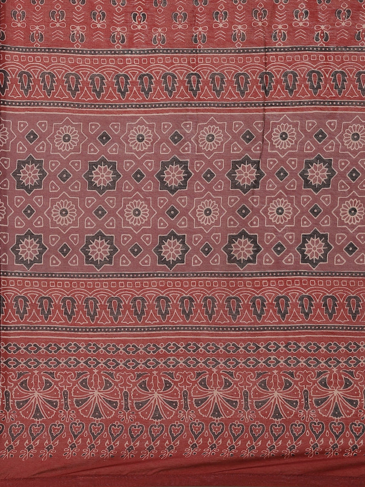 Printed Chanderi Kurta With Pants &amp; Dupatta