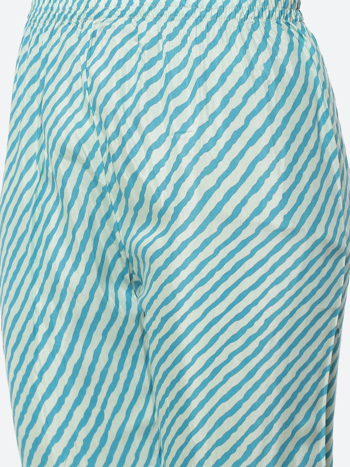 Bandhani Zari Cotton Kurti with Pant
