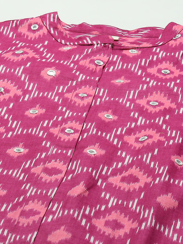 Printed Cotton Kurta Set