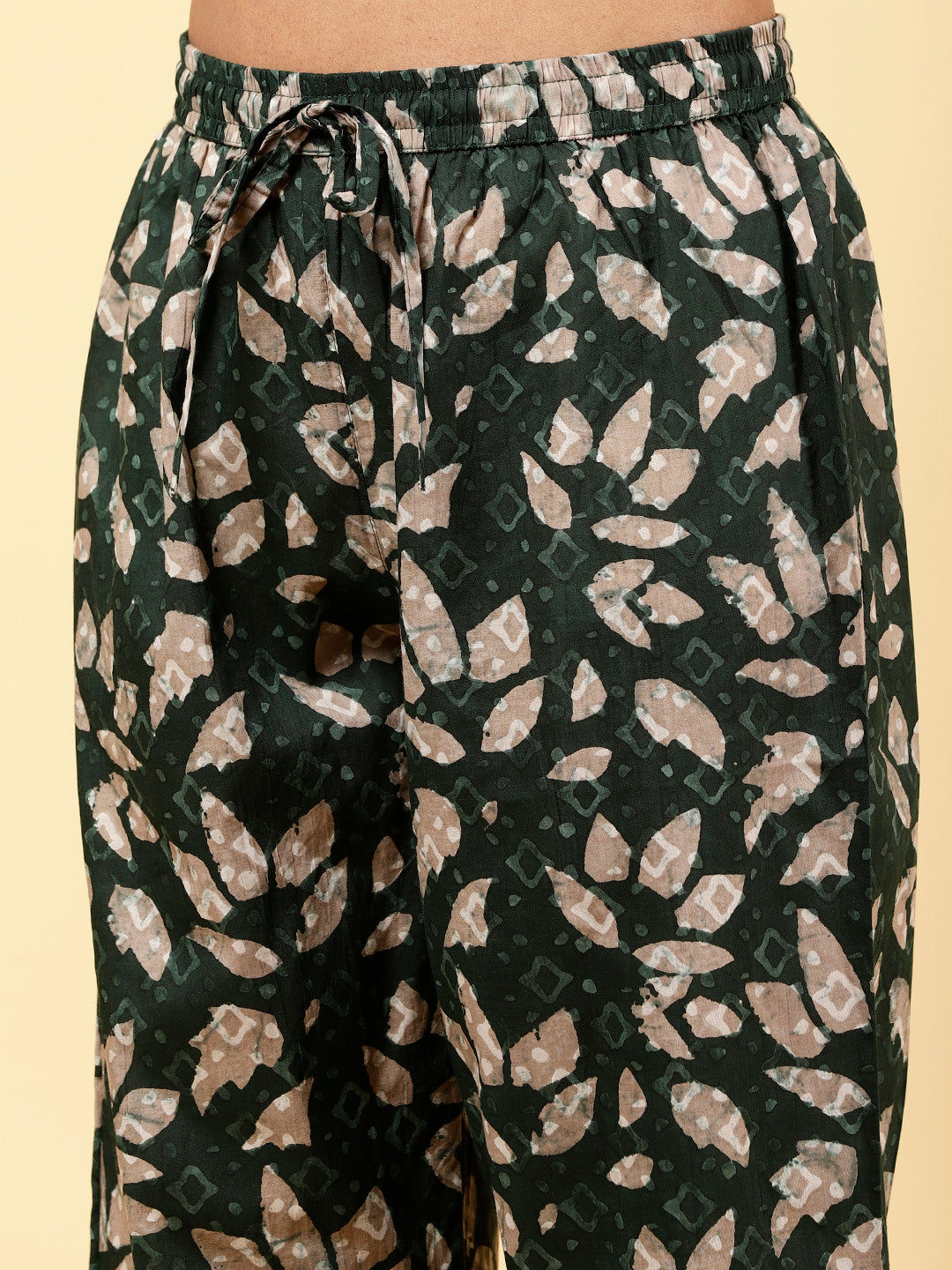 Printed Cotton Kurta With Pants