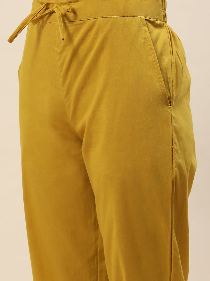 Printed Cotton Kurta With Pants