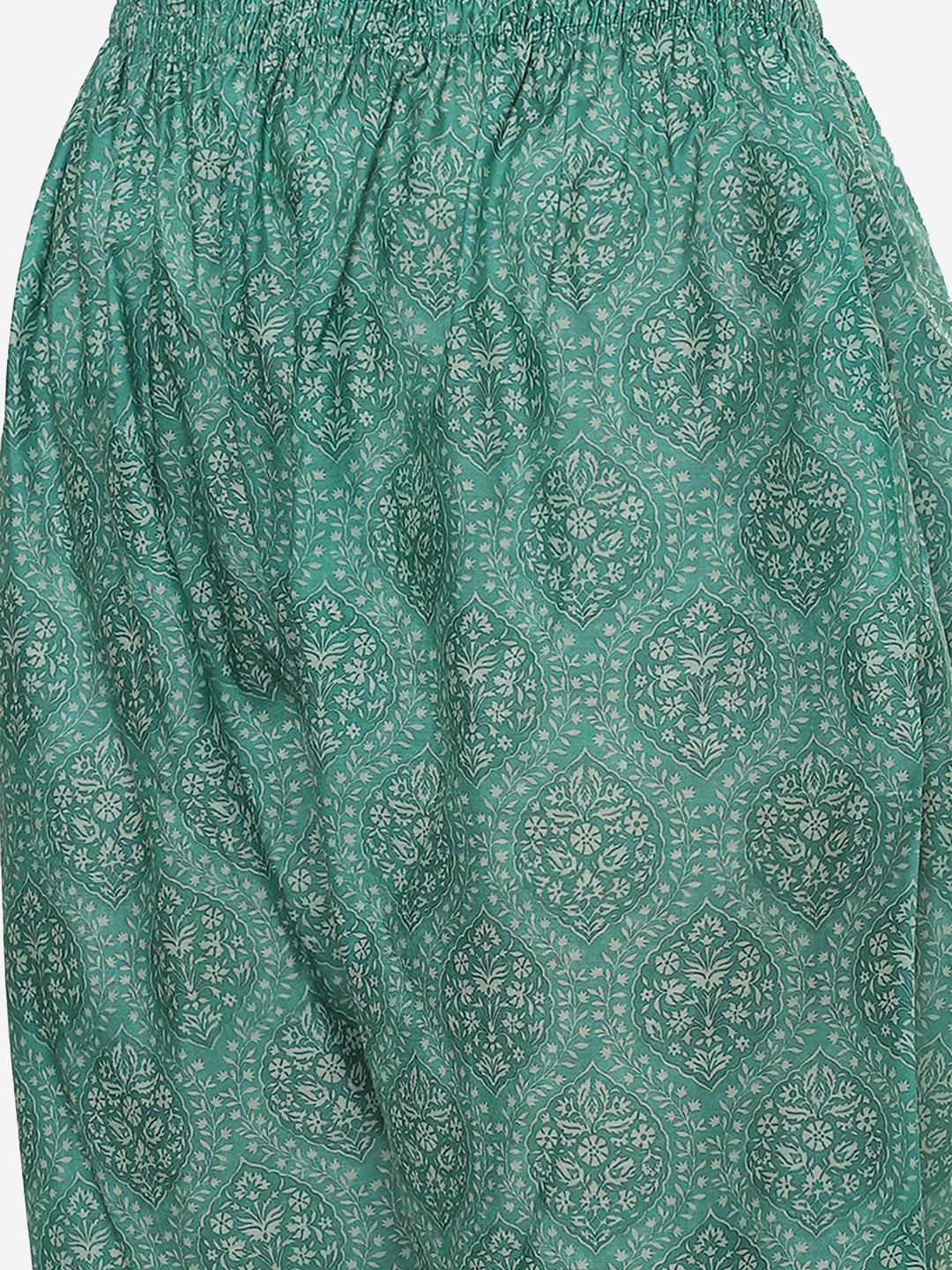 Printed Cotton Kurti With Pant And Dupatta
