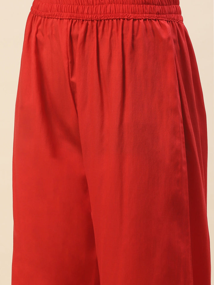 Printed Cotton Kurta With Pants