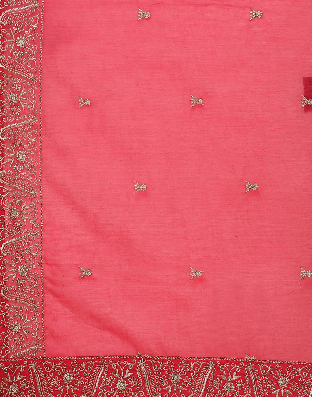 Embroidered Cotton Chanderi Salwar Kameez Stitched Suit With Chanderi Dupatta