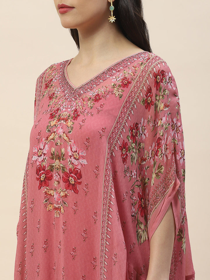 Digital Print Georgette Kaftan Kurta