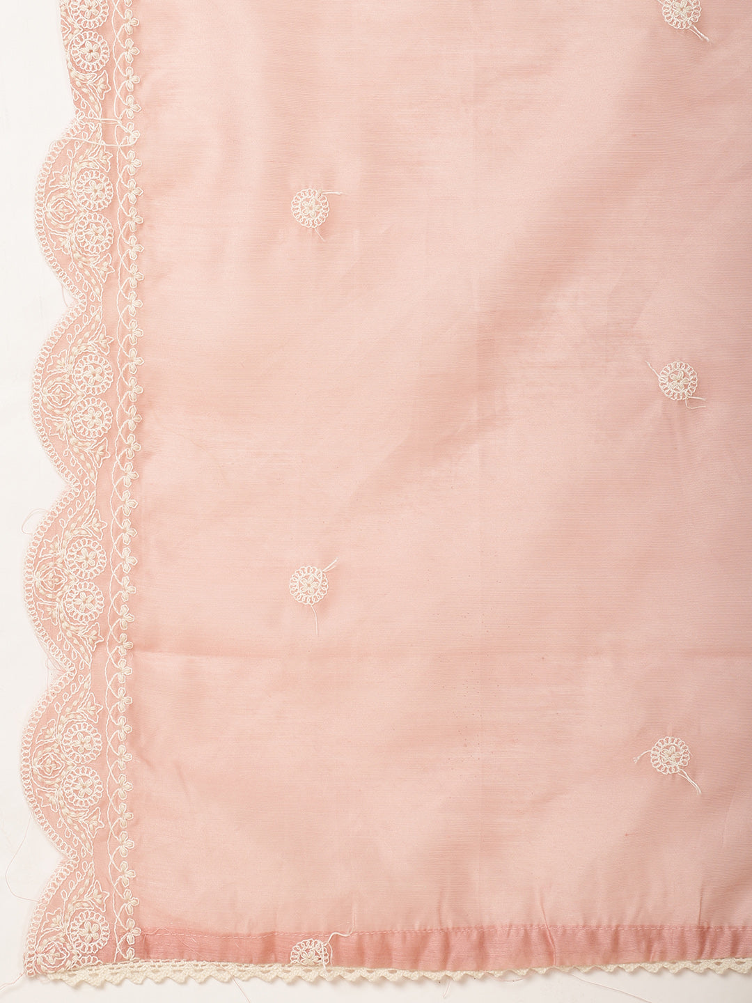 Booti Embroidery Chanderi Kurta With Pants &amp; Dupatta