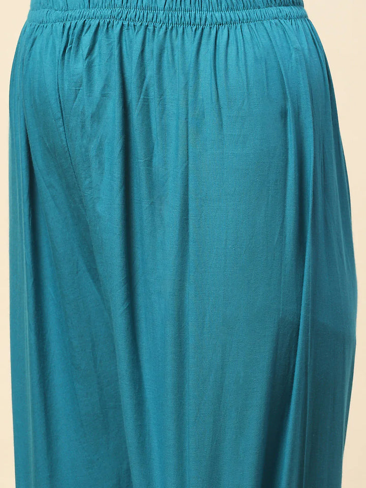 Gota Work Chanderi Kurta With Pants
