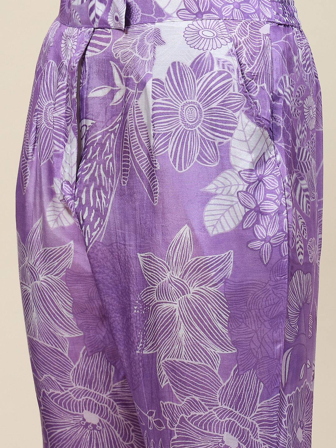 Printed Muslin Kurti With Pants