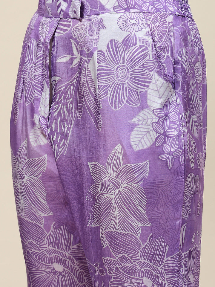 Printed Muslin Kurti With Pants