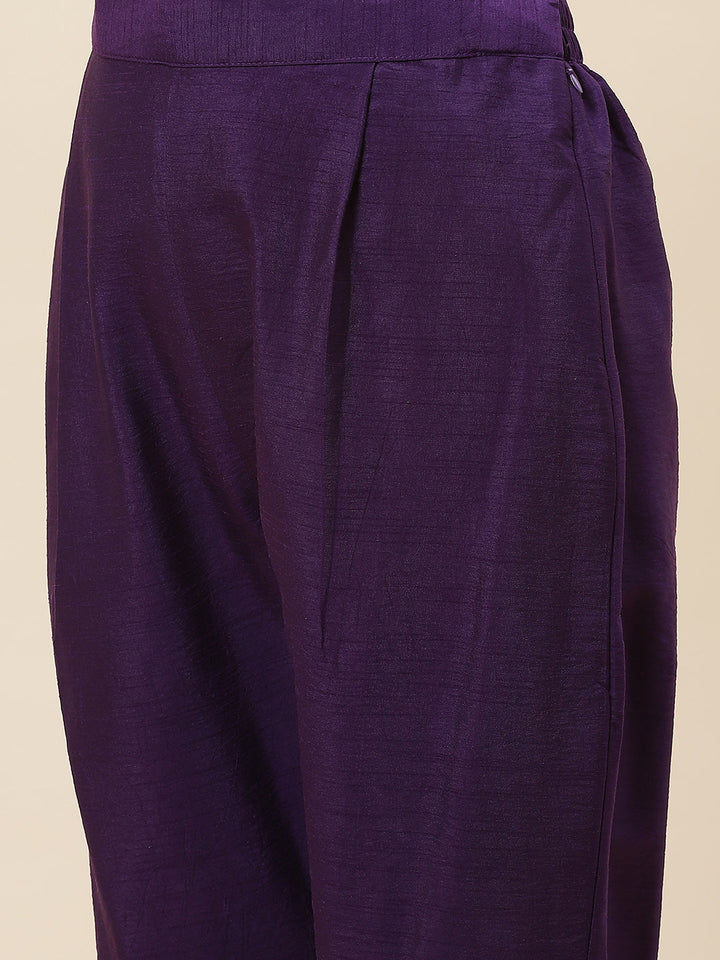 Zari Jaal Handloom Kurta With Pants &amp; Dupatta