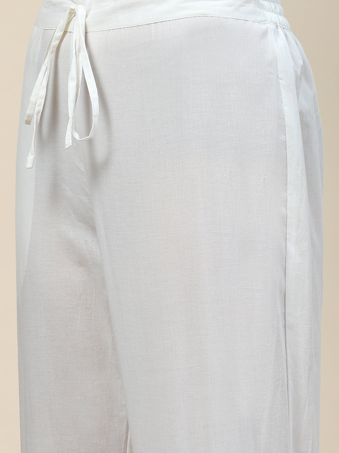 Plain Cotton Kurta With Pants