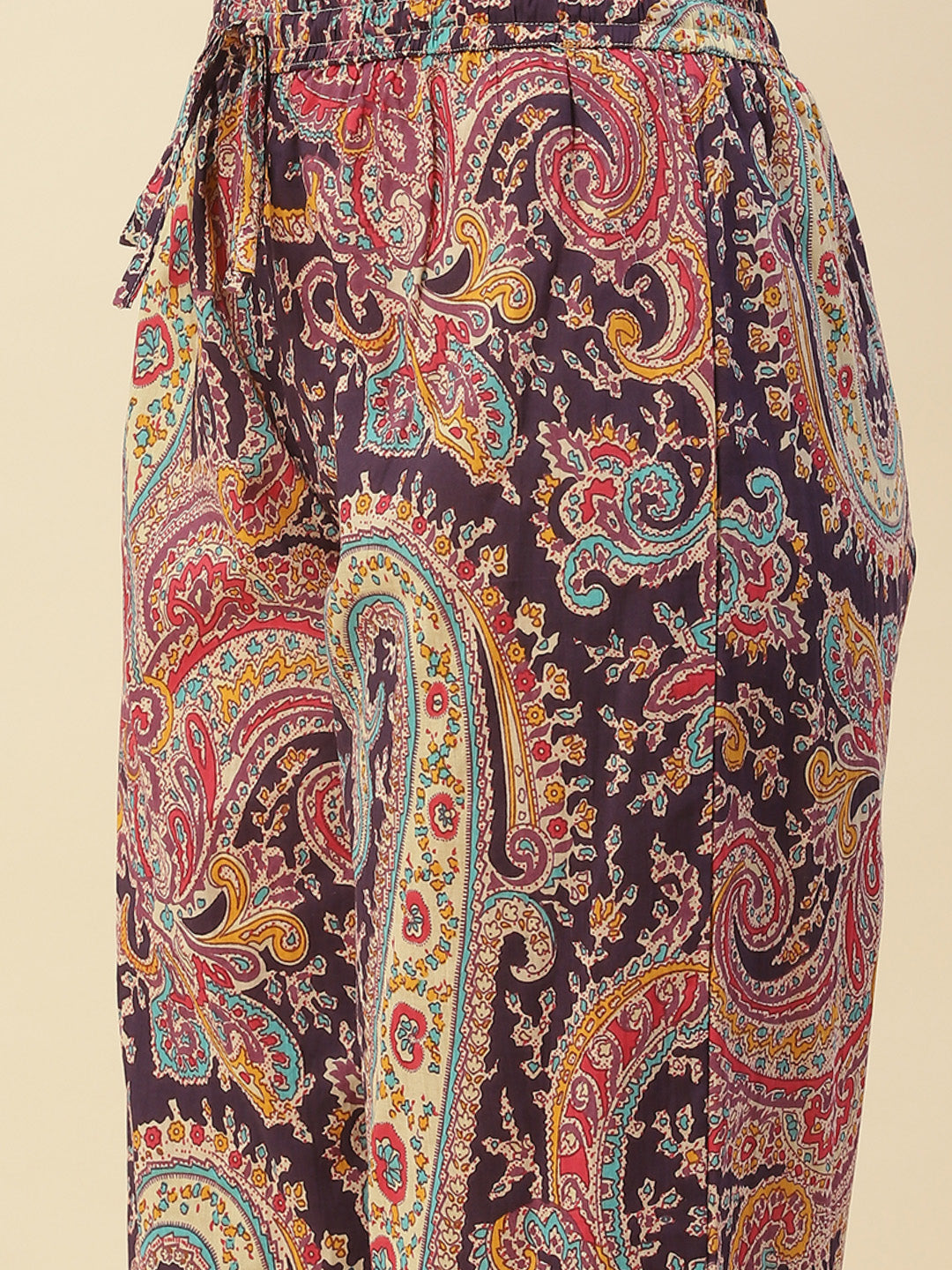 Paisley Printed Cotton Kurta With Pants
