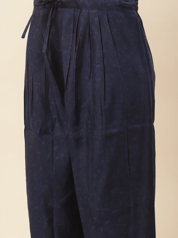 Printed Cotton Kurta With Pants &amp; Dupatta