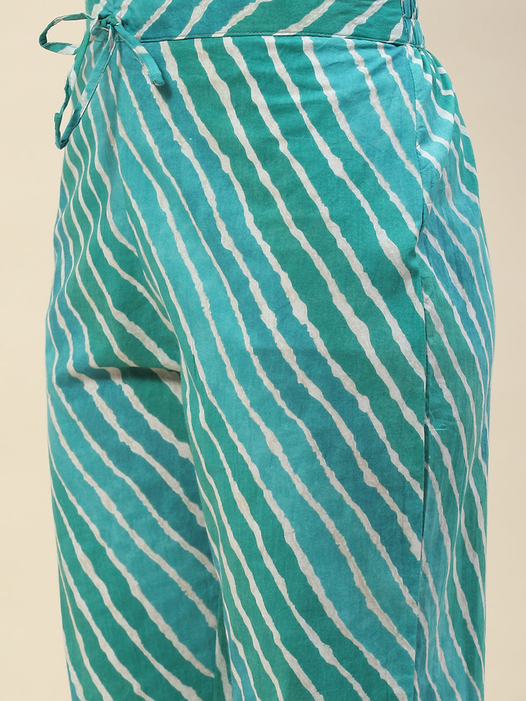 Printed Cotton Kurta With Pants