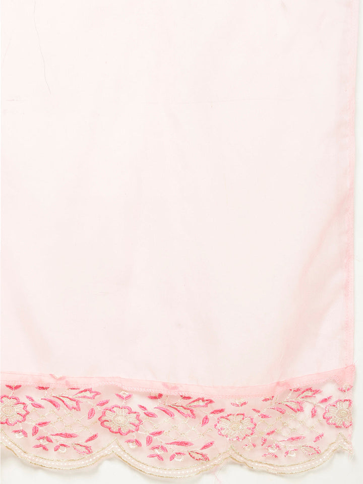 Booti Printed Cotton Kurta With Pants &amp; Dupatta