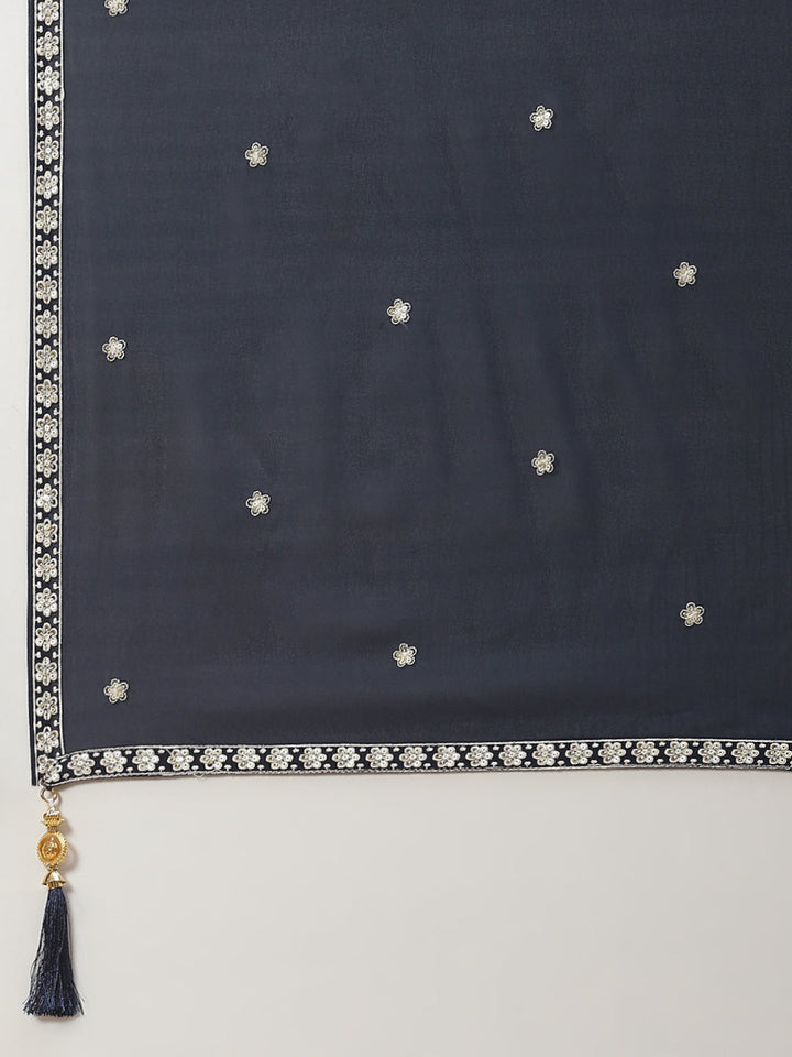 Embroidered Georgette Dupatta