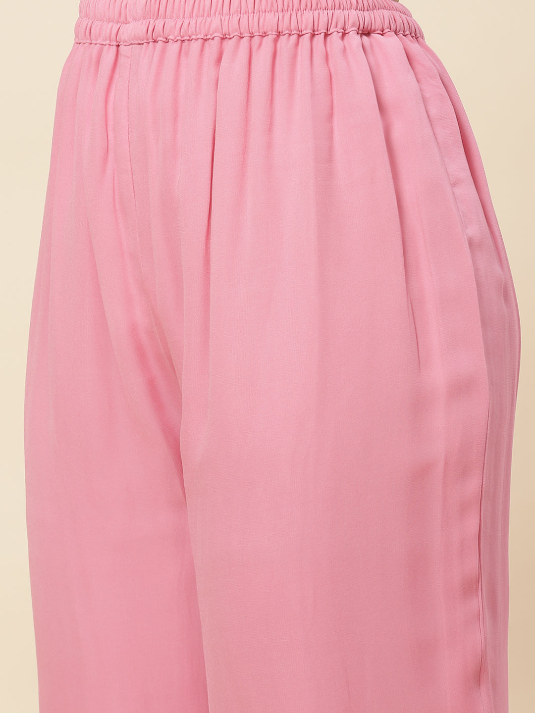 Sequin Embroidered Georgette Kurta With Pants