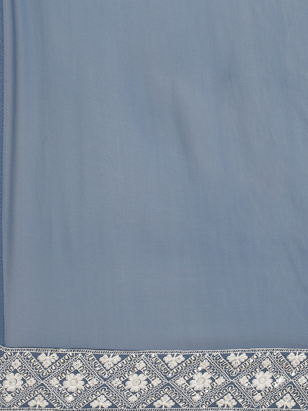 Embroidered Georgette Kurta With Palazzo &amp; Dupatta