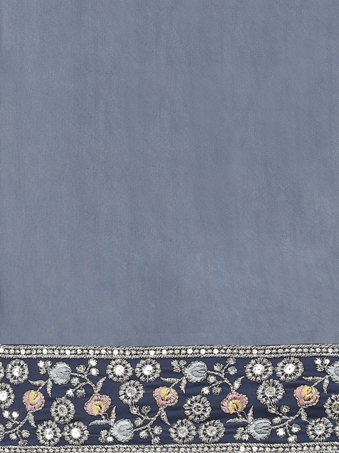 Resham Sequin Embroidery Georgette Kurta With Sharara &amp; Dupatta
