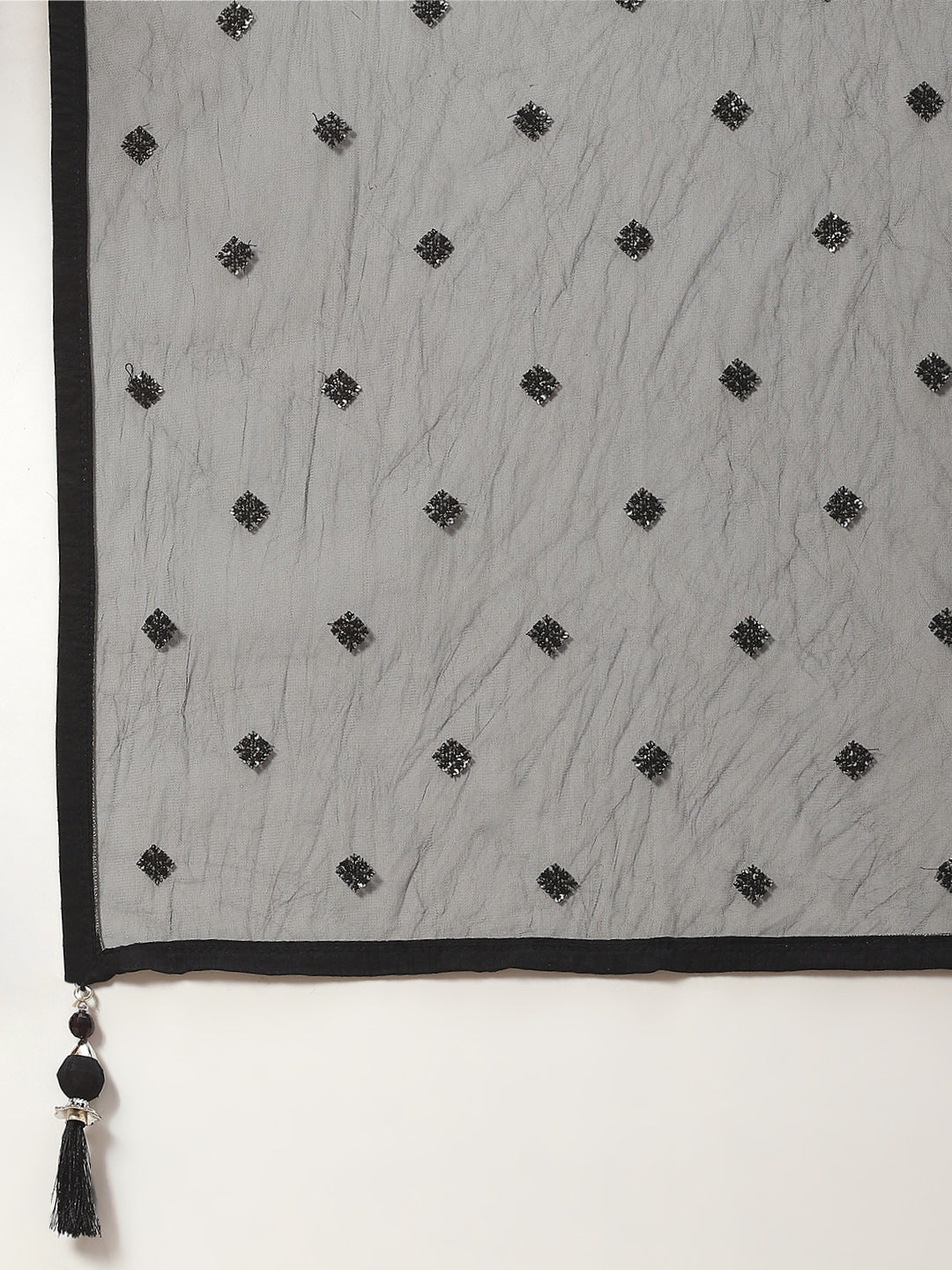 Sequence Embroidered Georgette Anarkali Kurta With Pants &amp; Dupatta