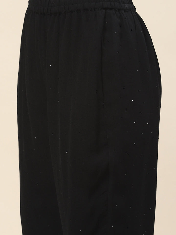 Swarovski Georgette Short Kurta With Pants