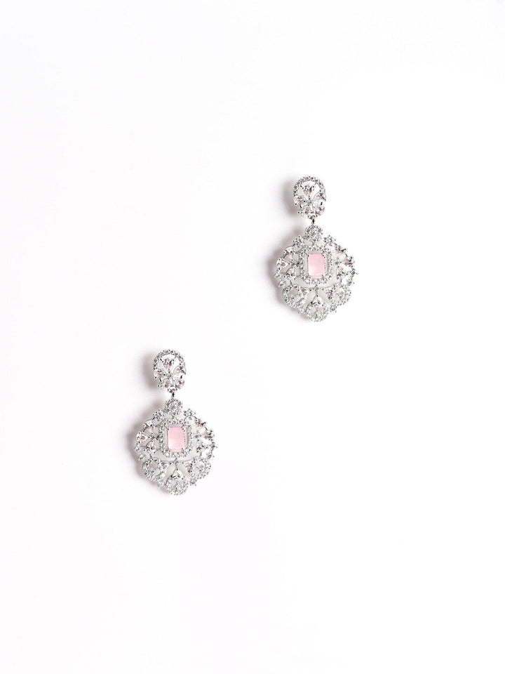 Silver AD Drop Earrings